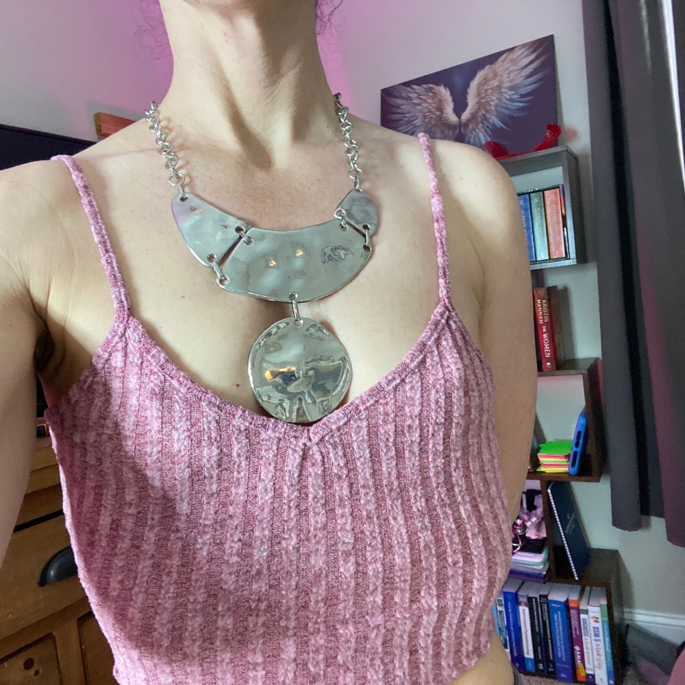 Pressed Metal Necklace